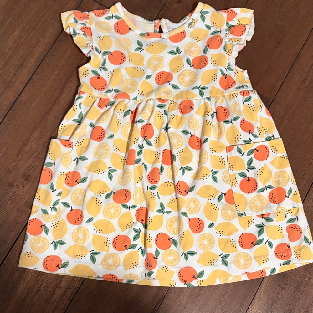 Sunny Citrus Kids Dress